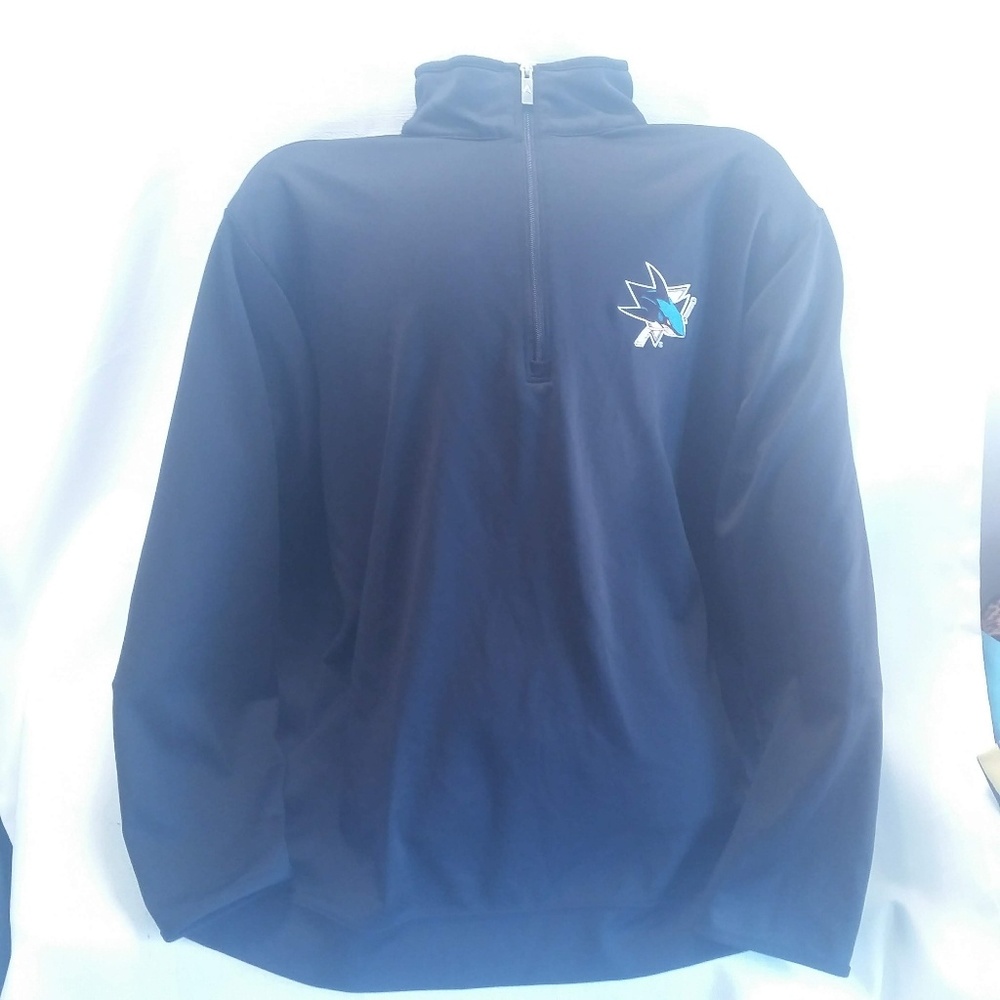 San Jose Sharks 1/2 Zip Shirt by Antigua Mens 3XL
